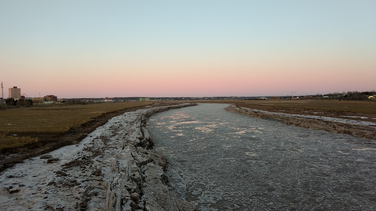 Rivière gelée