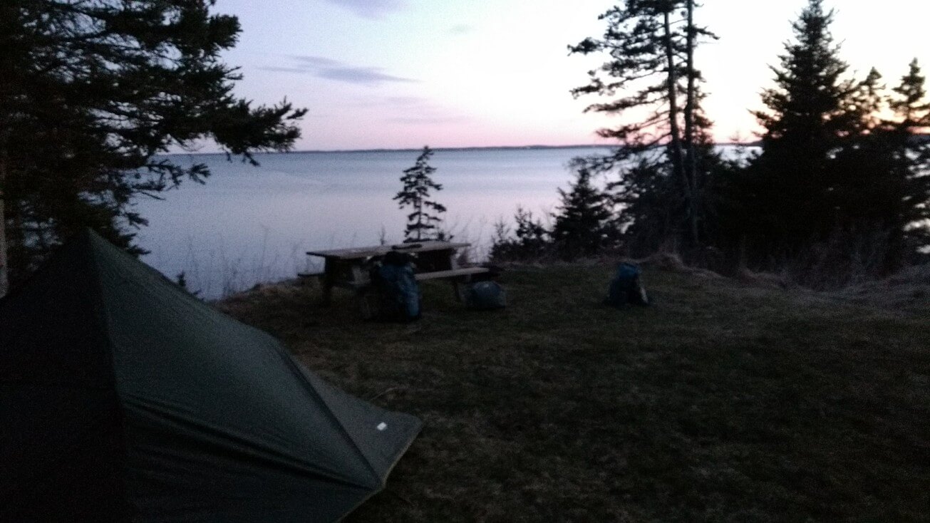 Camping le soir