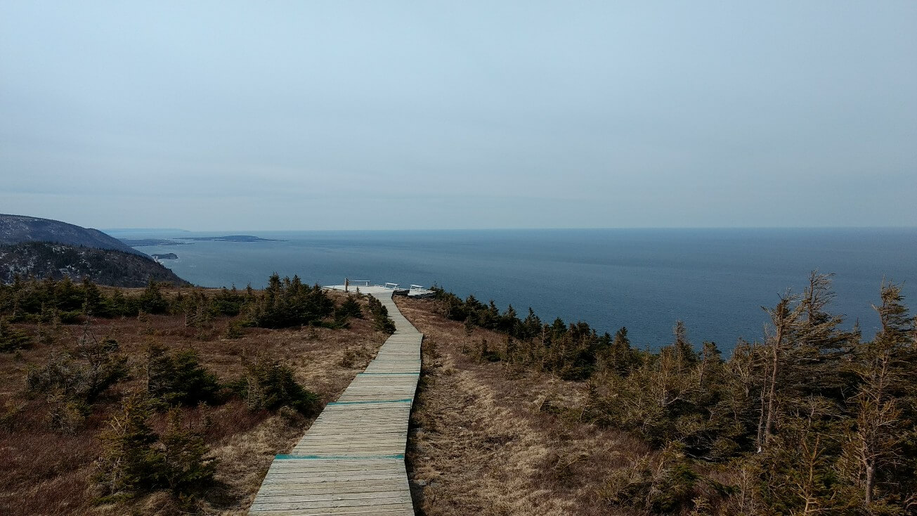 Vue depuis la randonnée Skyline