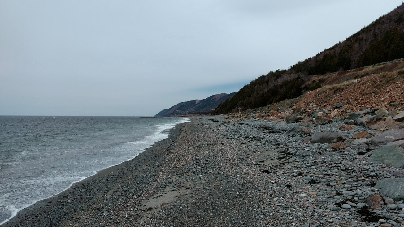 Plage « La bloc », petit saut dans l’eau très froide