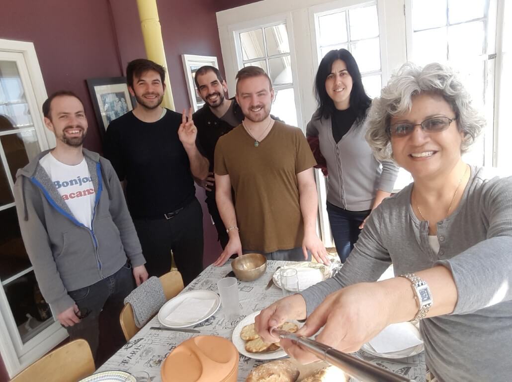 Moi, Alex, Joan, Nik, Stefania et Vivianne