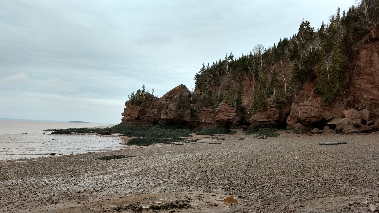 La plage et les roches