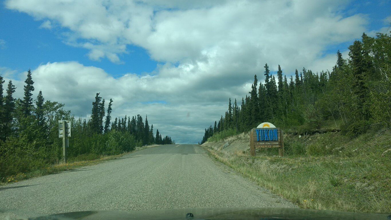 Route du retour dans le Yukon