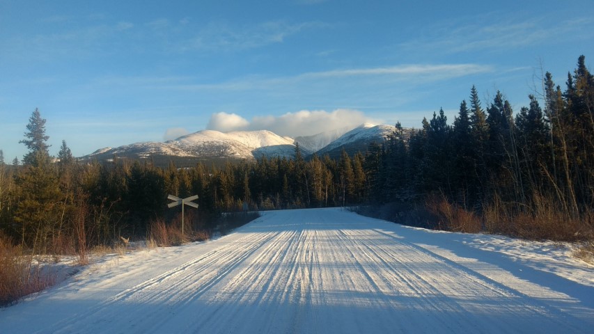 sur la route vers Whitehorse