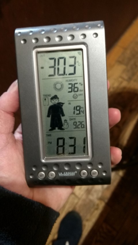 -30° ce matin