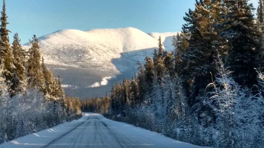 sur la route vers Whitehorse