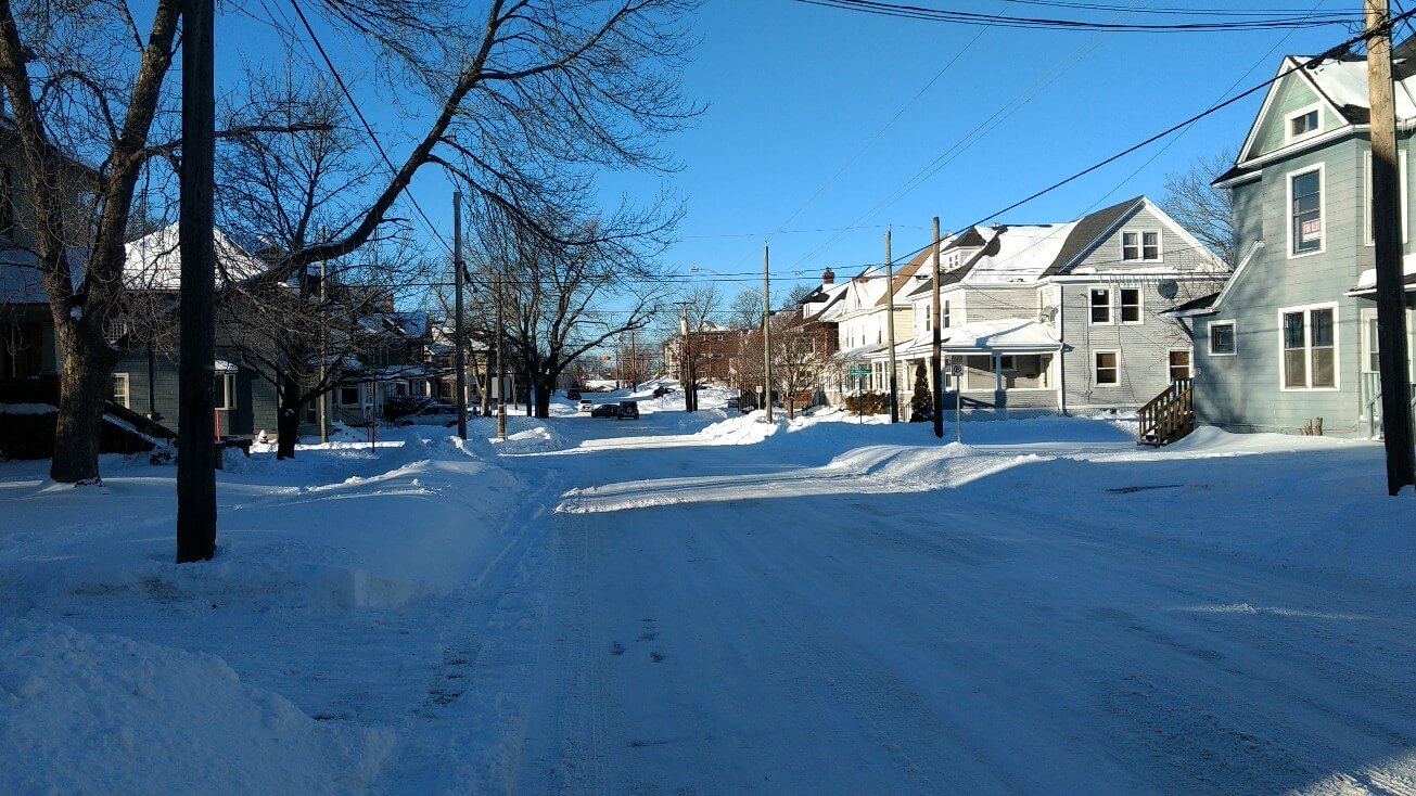 Rue enneigée
