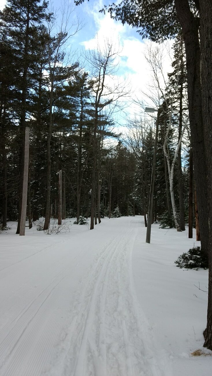 Le sentier de ski de fond