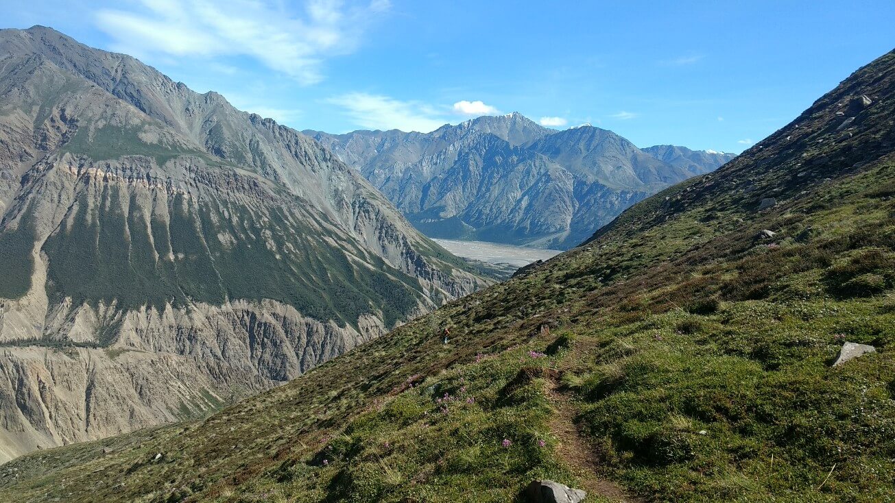 L’ascension vers le glacier