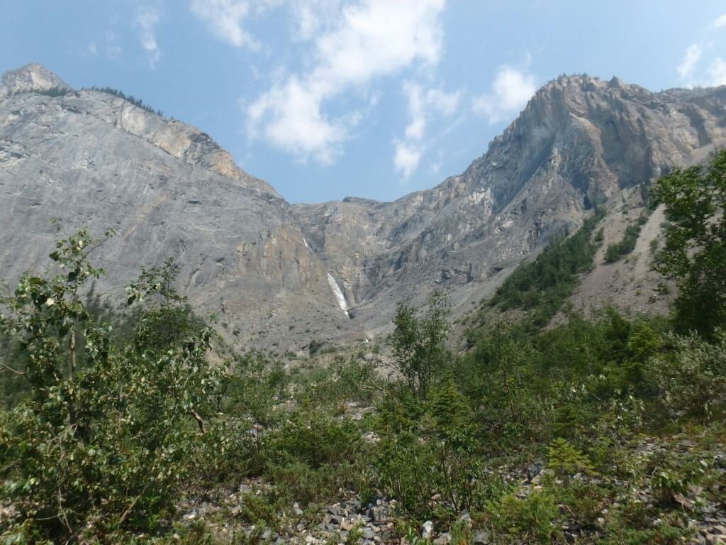 Chemin vers Takakkaw Falls