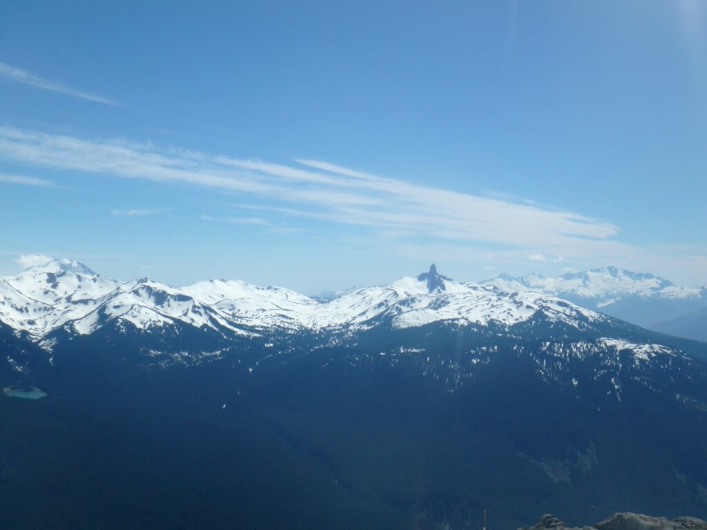 Au Sommet de la via Ferrata à Whistler