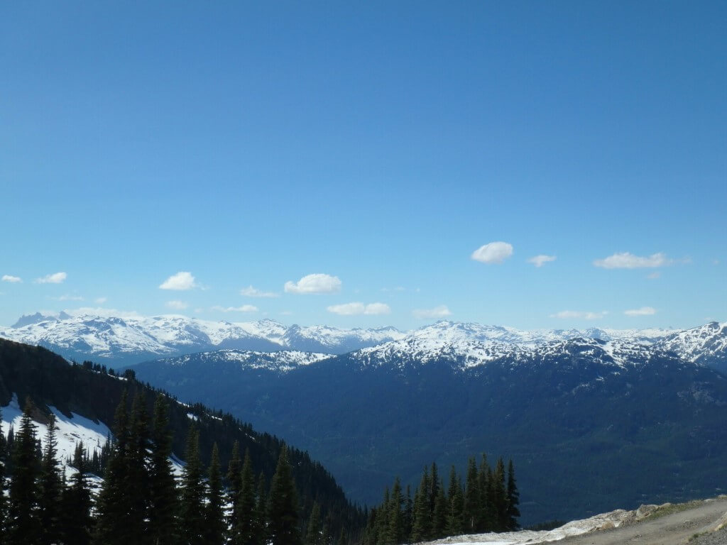 Au Sommet de la via Ferrata à Whistler