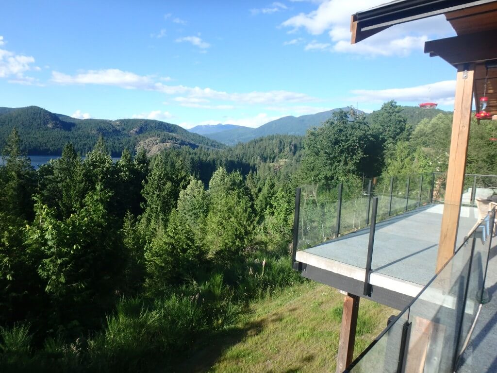 Vue depuis le balcon…