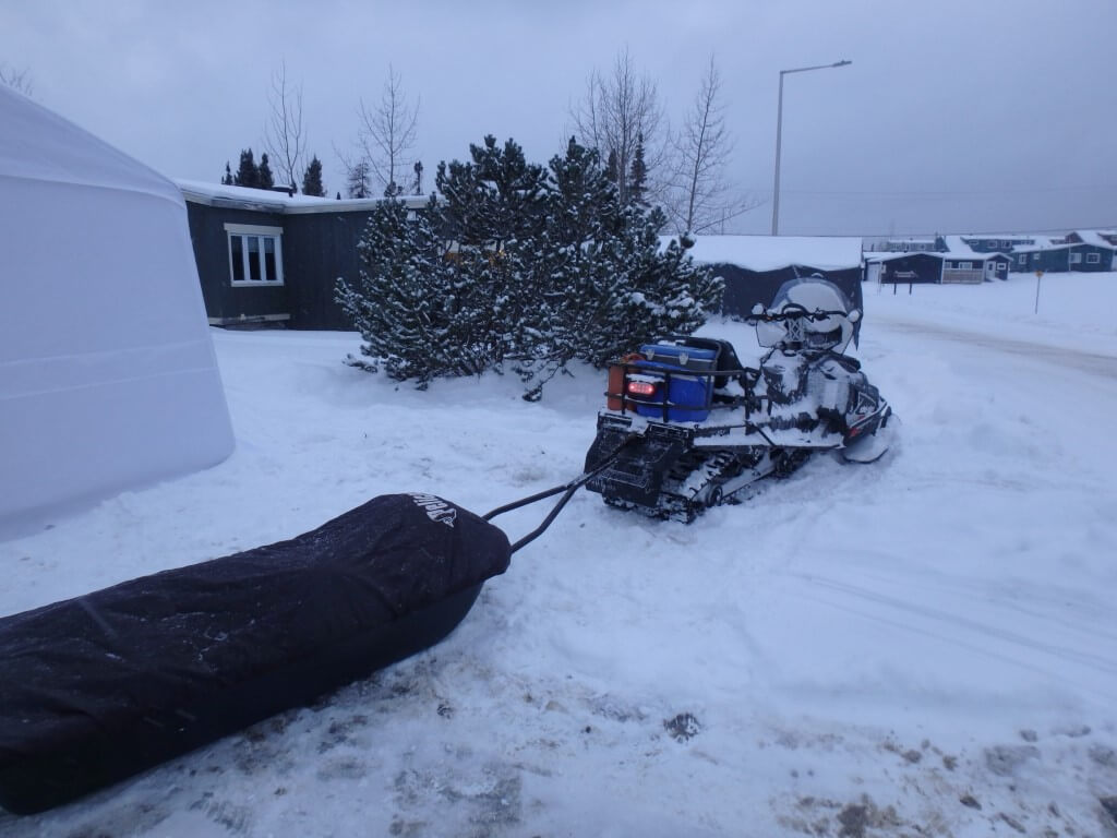 Le skidoo et la sleigh