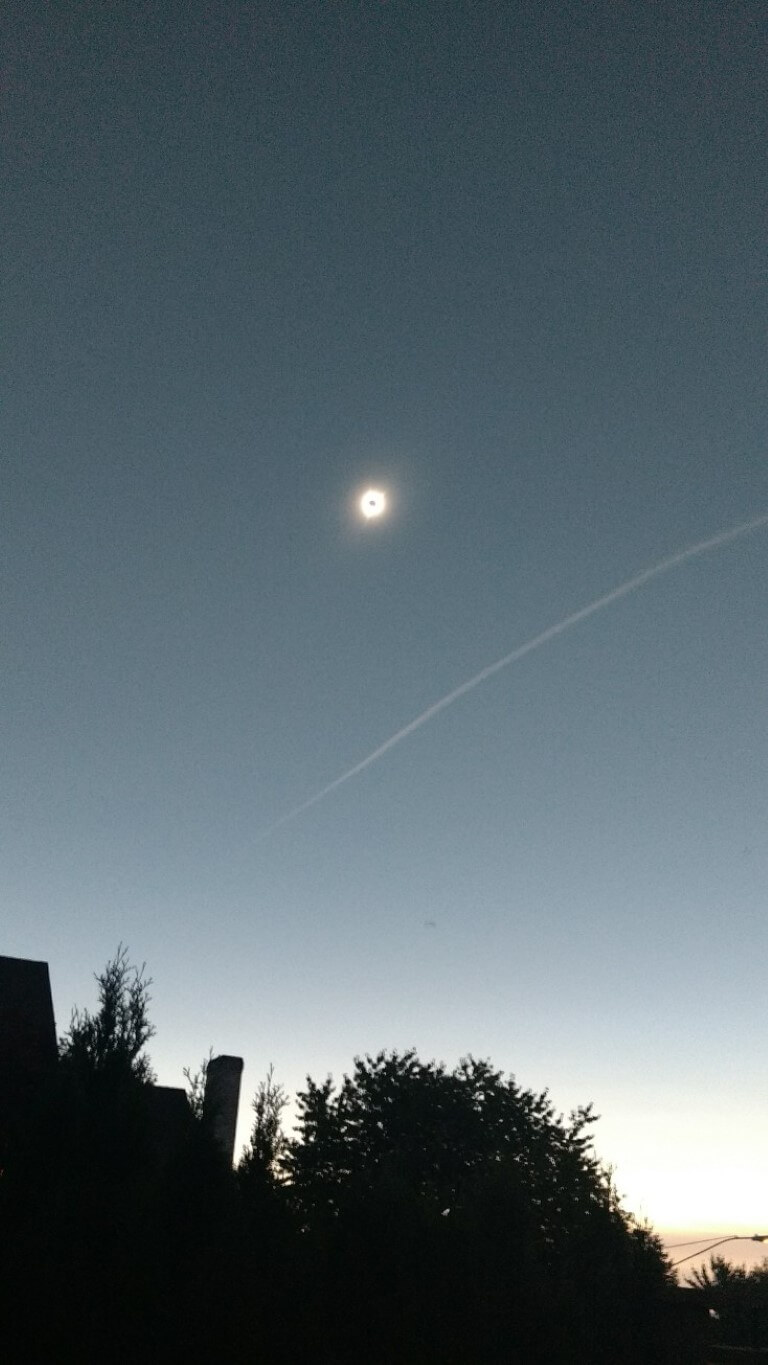 Eclipse solaire depuis Corvalis, WA
