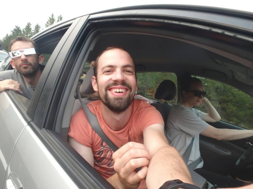 on se détend comme on peut dans les bouchons
