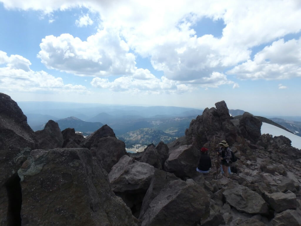 Vue du sommet de Lassen Peak