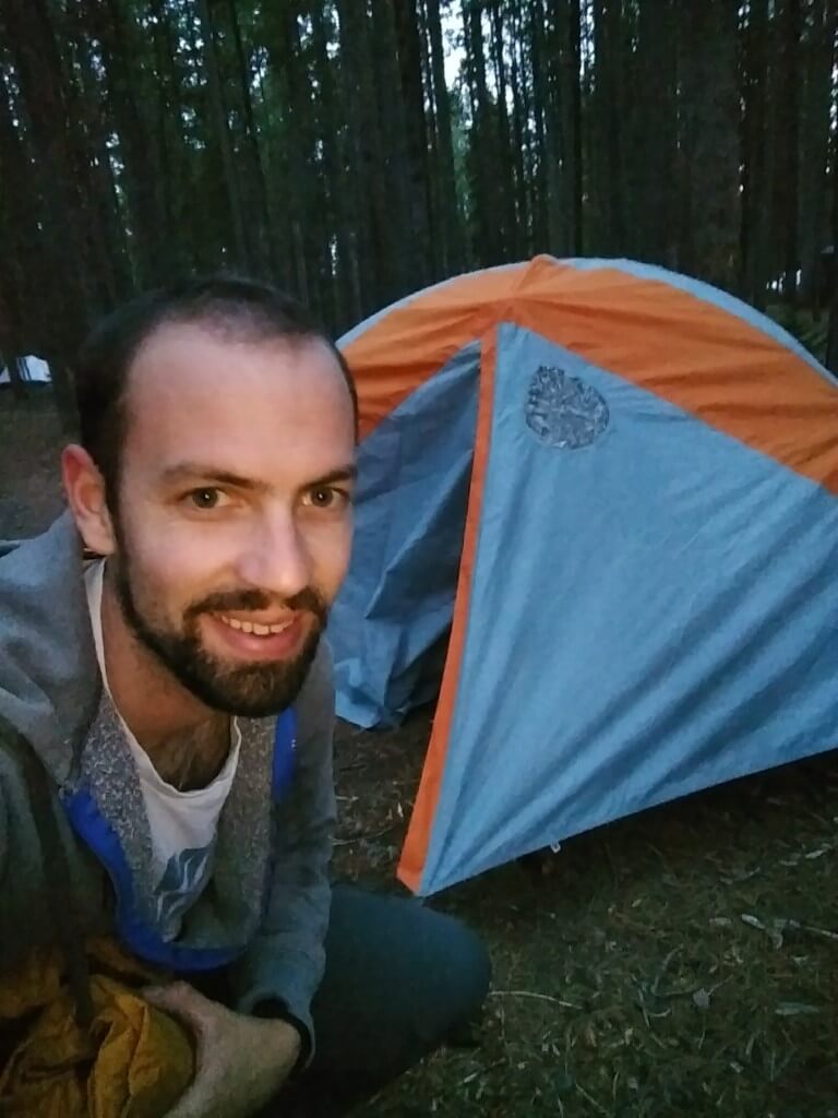 La tente est posée 🙂
