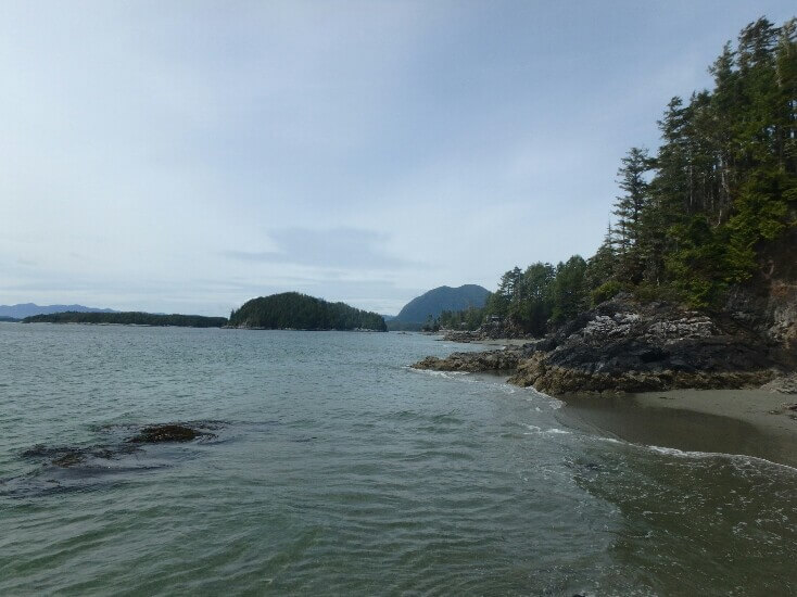 Plage entre Tofino et Ucluelet
