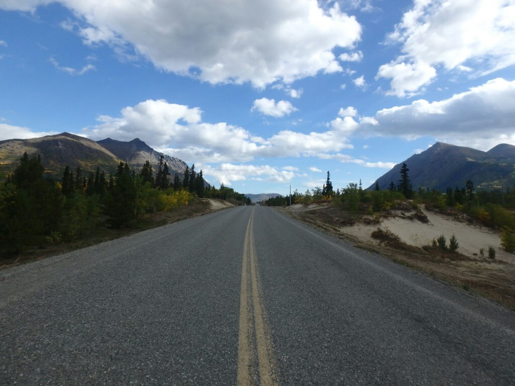 Route entre mon travail et Carcross